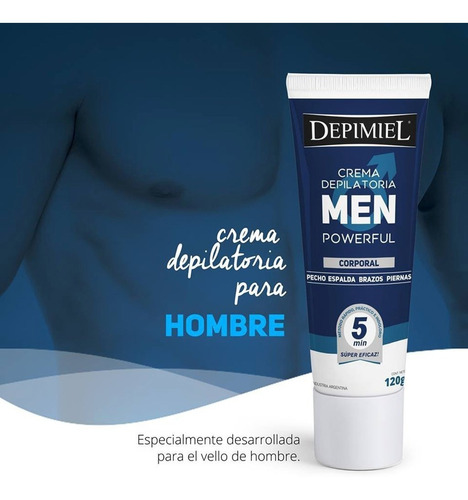 Crema Depilatoria Hombre X 120 Gr - Depimiel