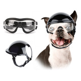 Gafas De Sol Para Perros, Casco Para Perros Medianos