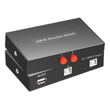 Usb Divisor Compartir Conmutador Impresora 2 Puertos Switch