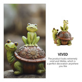 Decoração De Casa: Frog Turtle Ornament Lawn -