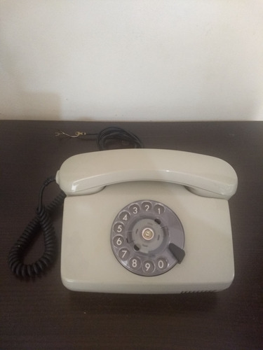 Antiguo Telefono Fijo Con Disco De Mesa Entel Argentina 