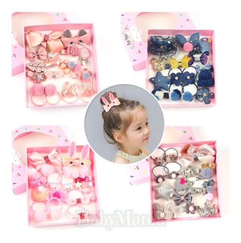 Set De Accesorios Para El Cabello ( 18 Un) Bebes Y Niñas