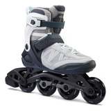 Patines Fitness Fit 500 Mujer Gris Claro Oxelo