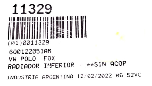 Manguera Radiador Inferior Vw Fox 1.6 06 08 Foto 5