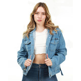 Campera De Jean Elastizado Mujer- Talles Grandes