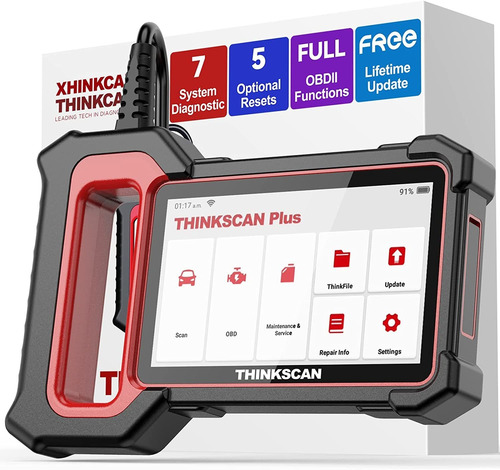 Escáner Para Vehículos Thinkcar Plus S7 Obd2, Táctil De 5 Pu