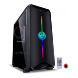 Gabinete Gamer Pcyes Nova Plus, Mid Tower, Com 1 Fan Rgb Cor Preto