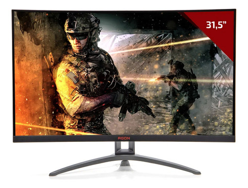 Monitor Gamer Agon Aoc 31.5 Curvo Rgb 165hz Bivolt Ag323fcxe