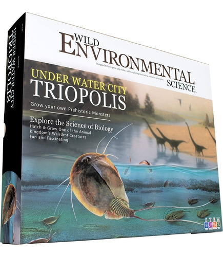 Kit Científico Triops Mascota Prehistórica Fósil Y Tanque 