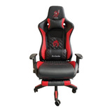 Silla Gamer Deportiva Optimus Color Blanco Con Negro