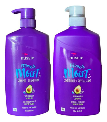 Kit Aussie Miracle Moist Abacate 778ml