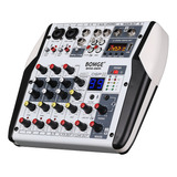 Consola De Sonido Dj Mixer Channel Con Dj Audio 48v Bomge