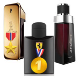 Kit 3 Perfumes 100ml Malbec Ferrari Vip Black Kaiak Men Full