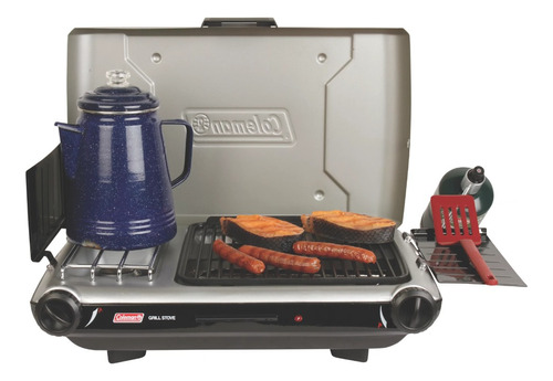 Estufa De Propano Coleman Camping 2-in-1 Grill/stove 2burner