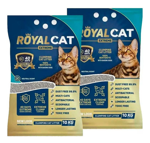Arena Sanitaria Para Gatos Royal Cat Pack 20kg