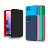 Capa Capinha Compatível Com Galaxy A12 Silicone Aveludado