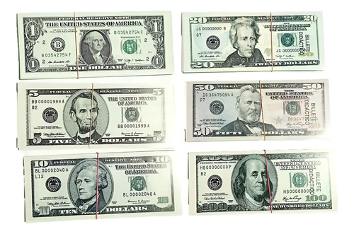 180 Billetes Juguete Prop Escenografia Utileria 500 Y Mil | MercadoLibre