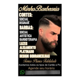 Banner Personalizado Completo Tam. 60x36 Cm Barbearia