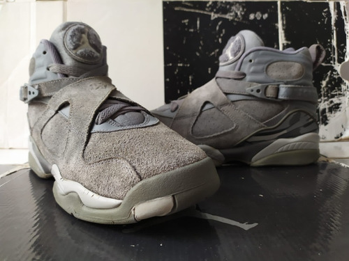 Jordan 8 Cool Grey (24.5cm) Suede Air Flight Zoom Og 