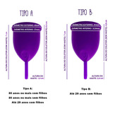 Violeta Cup Coletor Menstrual Tipo A Ou B Tipo B Cor Transparente