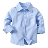 Conjunto Formal Camisa Cuello Y Tirantes Mezclilla Para Niño