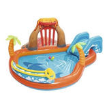 Piscina Inflable H2o Go Bestway Lava Lagoon Centro Diversión Color Azul