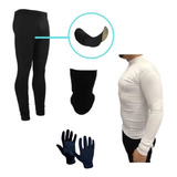 Combo! Camiseta Térmica B + Calza Ciclist + Guantes + Cuello