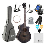 Kit Guitarra Acústica Premium 40'' Spruce Cutaway - Silent B