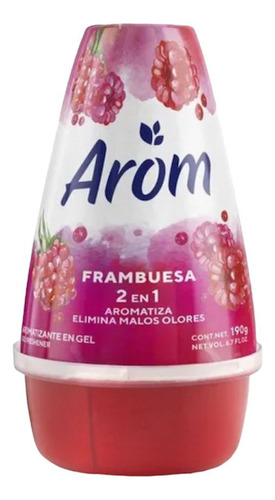 Desodorante Ambiental Cono Gel Arom Frambuesa 190g V/a