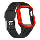 Correa Sport Para Apple Watch + Funda Uso Rudo Todas Series