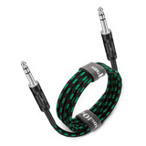 Cable Augioth 1/4 Trs De 20 Pies, Enchufe Trs Balance De 6.3