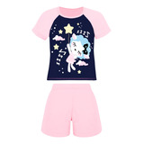 Pijama Lupo Infantil Feminino Curto 100% Algodão Menina Kids