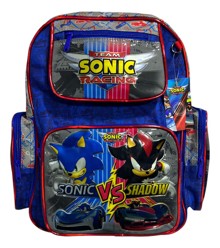 Mochila Sonic Geracion Dorada Para Primaria Escolares Unicas