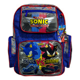 Mochila Sonic Geracion Dorada Para Primaria Escolares Unicas