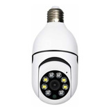 Câmera Ip Segurança Lâmpada Espiã 360° Áudio