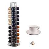 Porta Capsulas Cafe Nespresso Cromado Giratorio X40 Pettish 