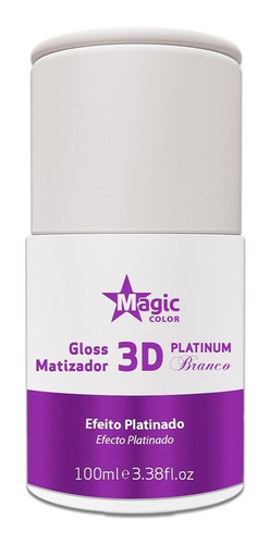 Magic Color Desamarelador Gloss 3d Platinum Branco 100ml