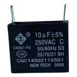 Capacitor Para Motor Do Climatizador De Ar Original 10uf/5uf