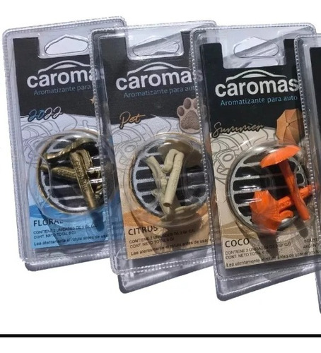 Perfume Caromas Fragancia Aromatizante Auto X 3