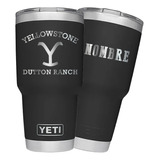 Termo 30 Oz Yellowstone Montana Personalizado Laser 