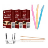 Kit Perfilado De Cejas + Henna + Perfiladores + Vaso Dappen