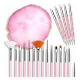 Equipo Para Decorar Uñas 21 Pcs Nail Art Brushes Nail Art To