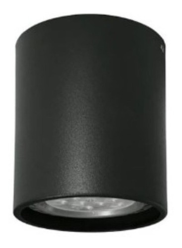 Kit 5 Plafon Sobrepor Redondo Par20 E27 Aluminio + Lamp 5,5w