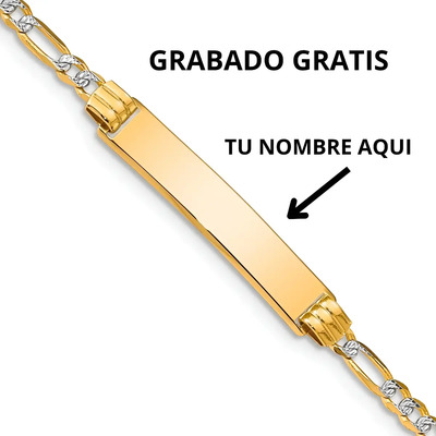 Esclava 3x1 Diamantada Para Adulto Oro 10k 18cm 5mm Italiano Color Dorado Diámetro 6 cm Largo 18 cm | Meses sin interés