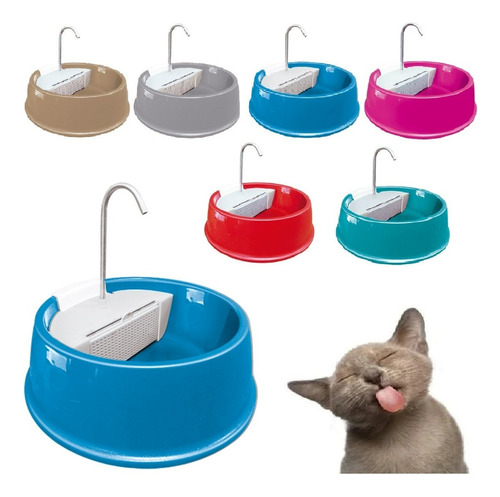 Bebedouro Para Cachorros E Gatos Fonte Com Água Corrente Joy Cor Azul