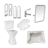 Combo Baño Discapacitados Completo Cordenons 10 Piezas Grifo