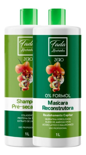 Fada Madrinha Progressiva Zero Shampoo + Máscara 1l Ol