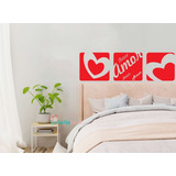 Adesivo De Parede Quarto Casal Amor Love Nome Personalizado