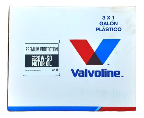 Aceite 20w50 Semi Sintetico Valvoline Pack 5lts + Filtro Foto 4