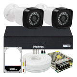 Kit 2 Cameras Seguranca Full Hd 2 Mega Ir Dvr 1004 Intelbras